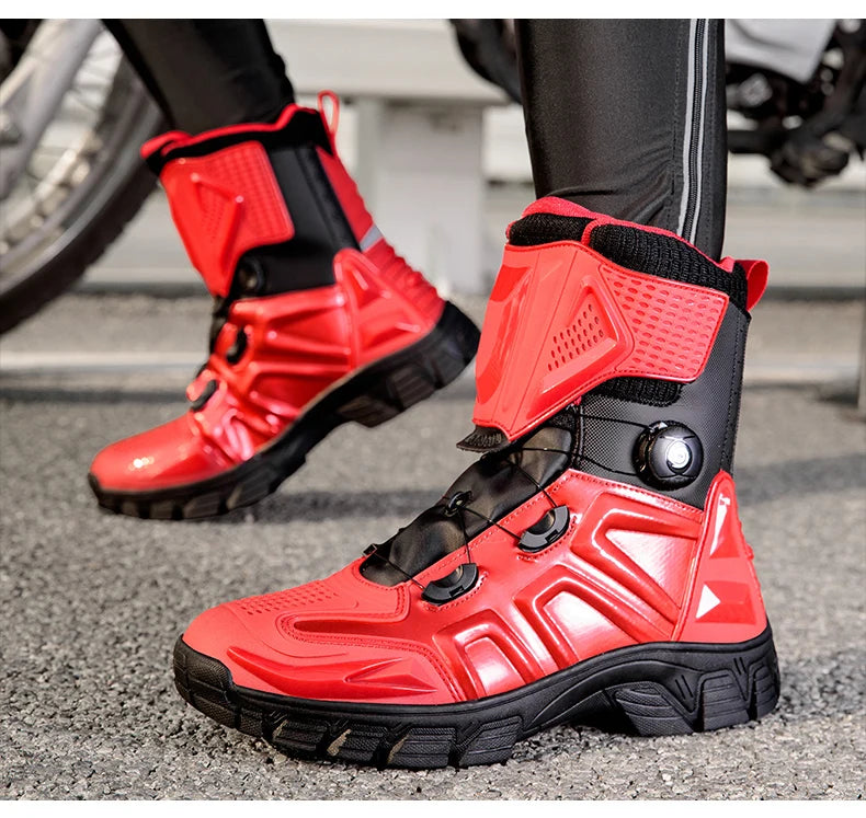 New Motorbike Boots Anti-slip Waterproof  Motorcycle Boots Wear-resistant Biker Protection Equipment Anti-fall Motocross Boot
