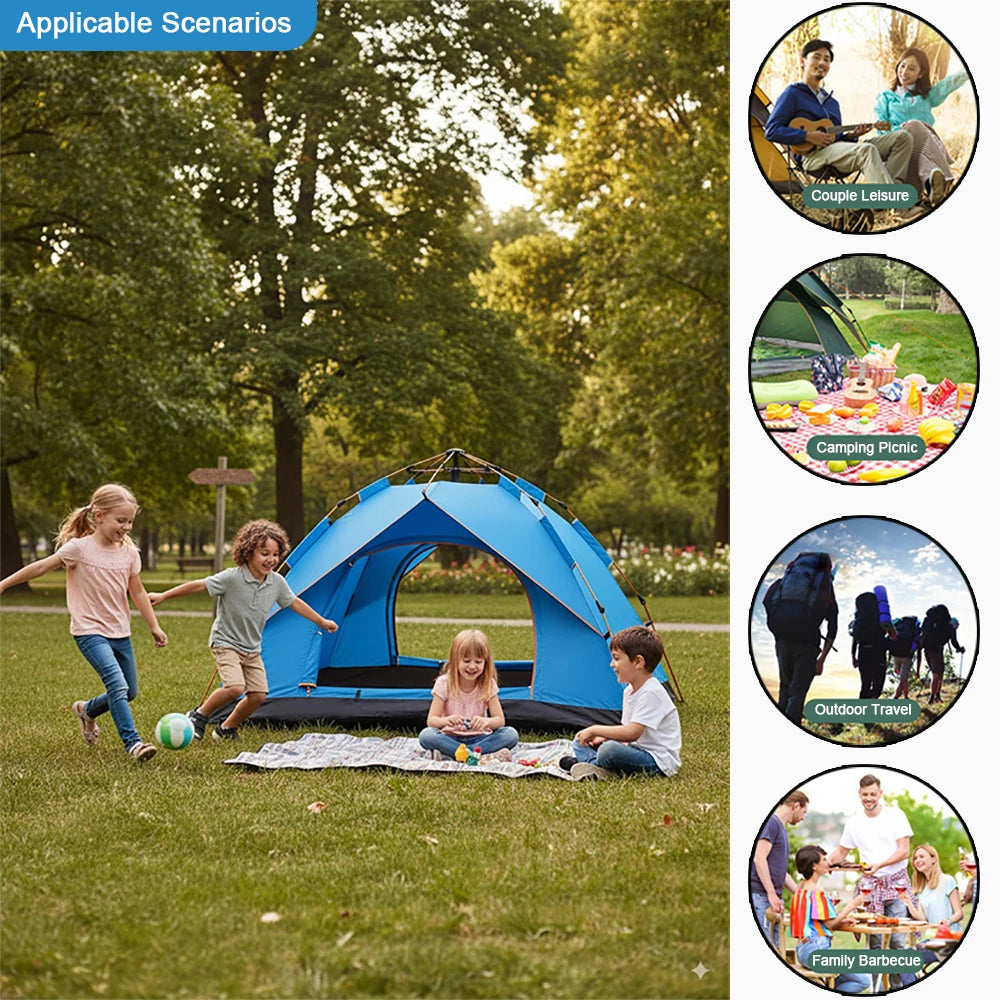 EMER Outdoor Camping Tent Automatic One-touch Tent Waterproof Picnic Tourist House for Travel Hiking Fishing Camping Supplies