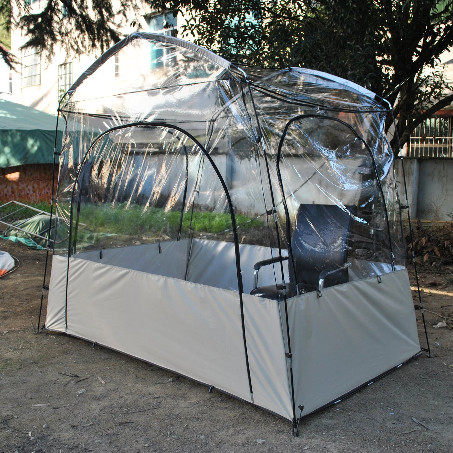 Transparent Tent for Sports, Screen House Room, Greenhouse, Camping, Canopy Gazebo, Large Oversize, Warm Tent, 4-6 Person