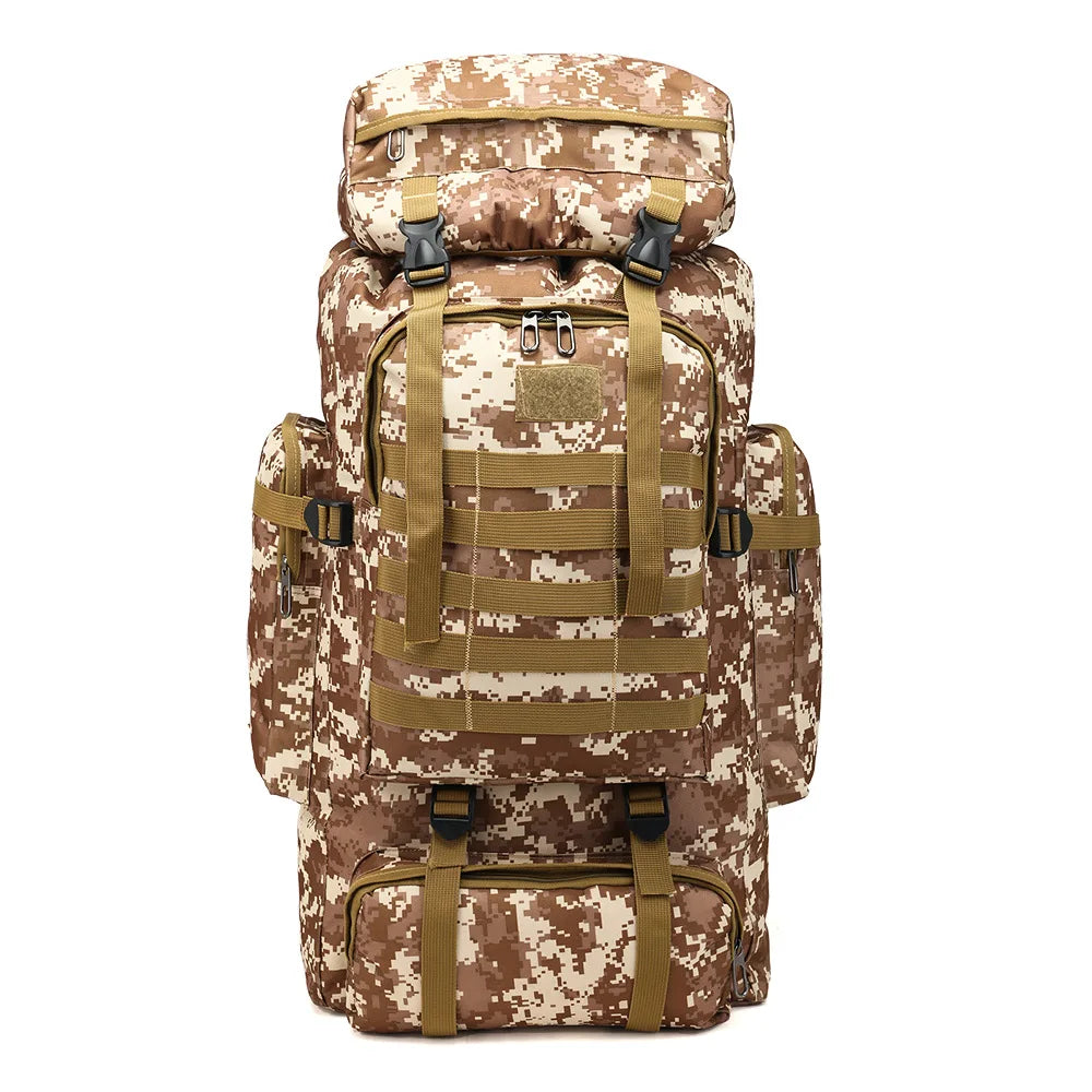 Tactical Backpack 80L, Military Backpack, Waterproof Backpack, Used for Camping, Hunting, Fishing, Hiking