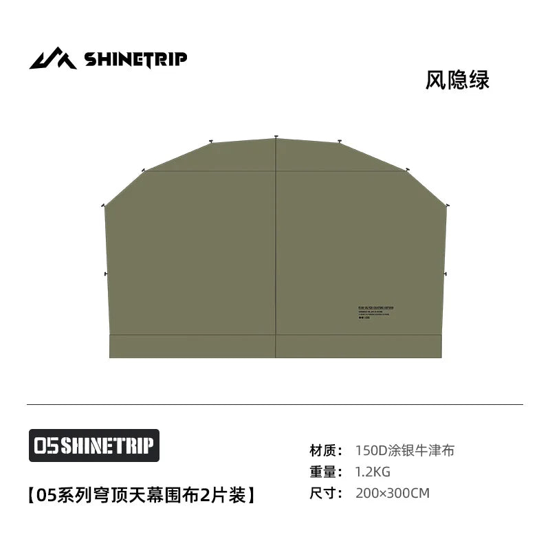 Mountain Fun Tent Outdoor Dome Canopy Oversized Awning Sun Protection Camping Equipment Camping Windproof Can Expand The Dome