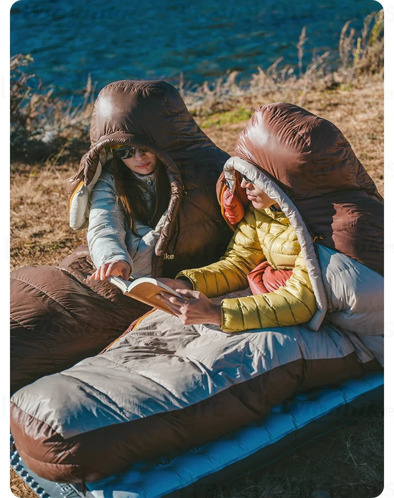 Naturehike Snowbird New Sleeping Bag Winter Duck Down Sleeping Bag Ultralight Camping Sleeping Bag Mummy 650FP Warm -10.8~3.8℃