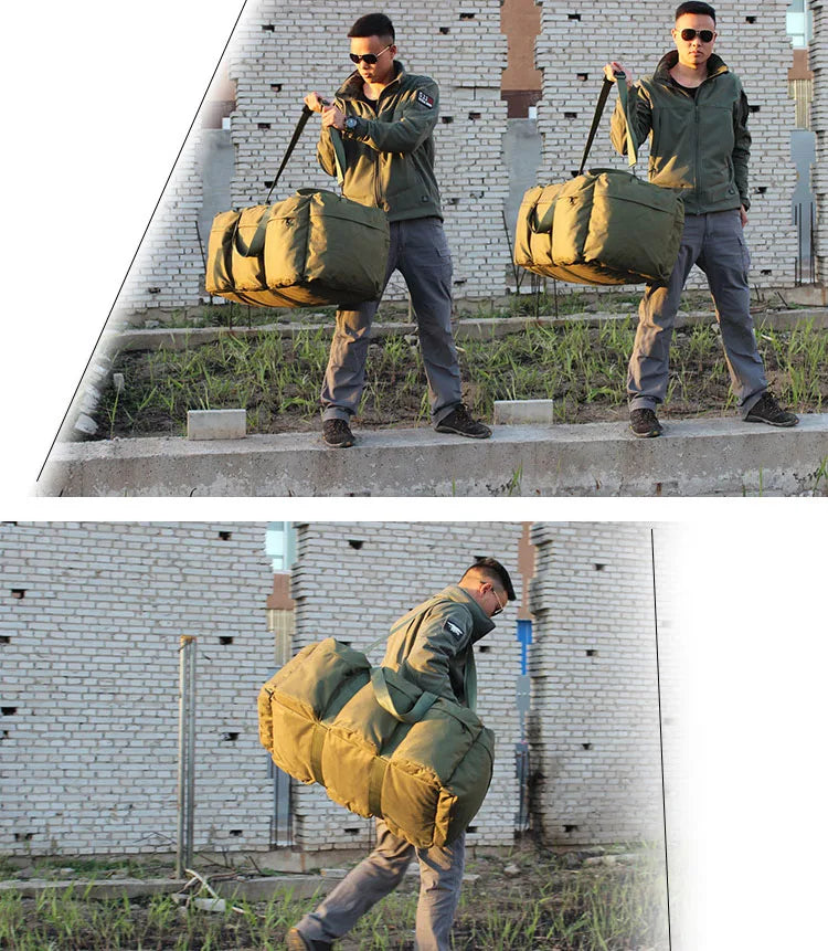 100L Camping Super Large Capacity Backpack Men Camping Storage Bag Men Tent Canopy Military Tactical Shoulder Bag Travel Handbag