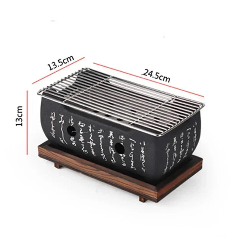 Japanese Barbecue Grill Mini Household Aluminium Alloy Charcoal Barbecue Stove Oven Accessories