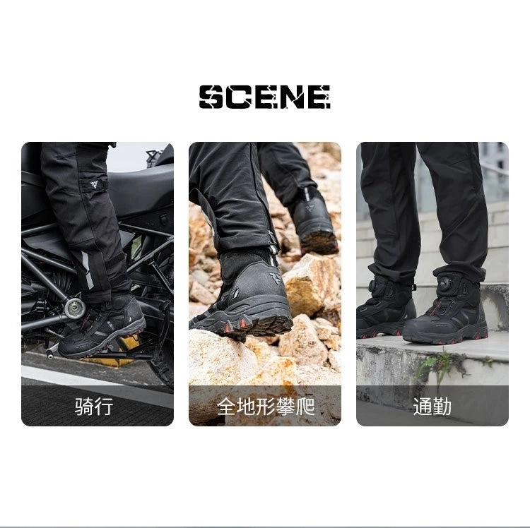 Breathable Motorcycle Riding Protective Boots Non-slip Wind Proof Boots Wear Resistant Motorcycle Riding Shoes for Man Woman