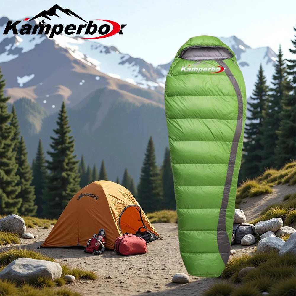 Kamperbox Ultra Light Outdoor Down Sleeping Bag Winter Camping Down Sleeping Bag