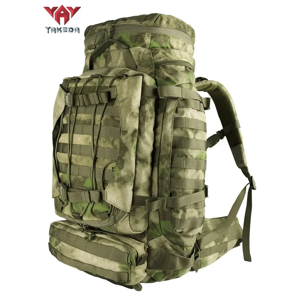 90L Large Tactical Backpack for Hiking Mountaineering Camping Travel Outdoor Sports with Rain Cover Breathable Back System