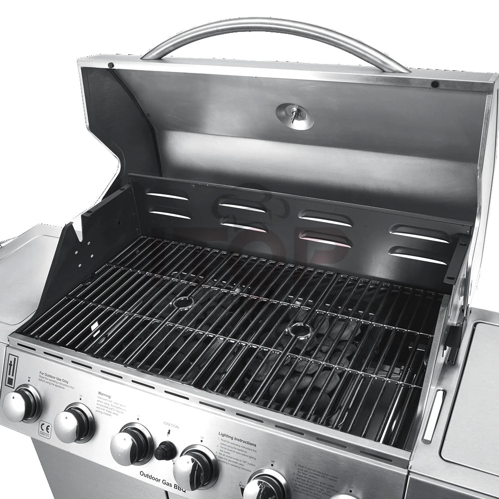 Popular garden barbecue grill outdoor charcoal bbq  commercial heavy duty gas gill with trolley