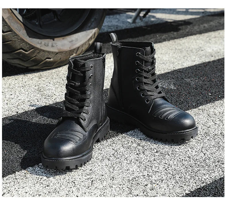 Motorcycle Riding Boots High Top Motorcycle Boots Breathable Anti Fall Knight Equipment Road Racing Boots Motocross Shoes 35-46