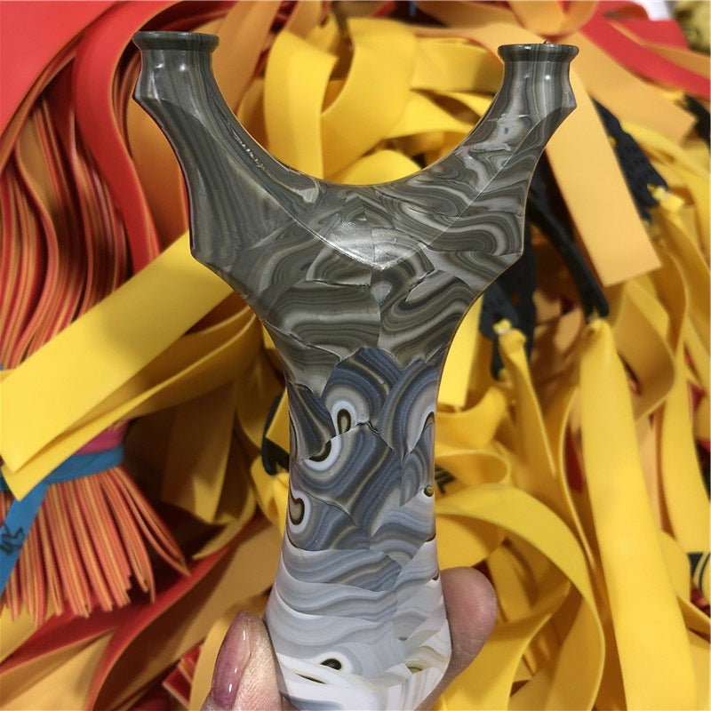High Quality Resin Slingshot Outdoor Hunting Catapult with Rubber Band Professional Shooting Fishing Accessories Compound Bow