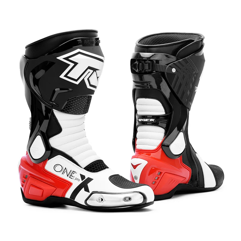 Tr Brand X-One Pro Lightweight Breathable Summer Riding Adventure Boots Cool Summer Motorcycle Boots Calf High Safety Shoes