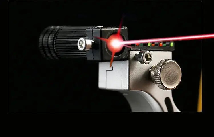 Powerful Slingshot with Laser Spirit Level Fast Press Bow Catapult Precision Infrared Outdoor Sports Hunting Shooting Sling Shot