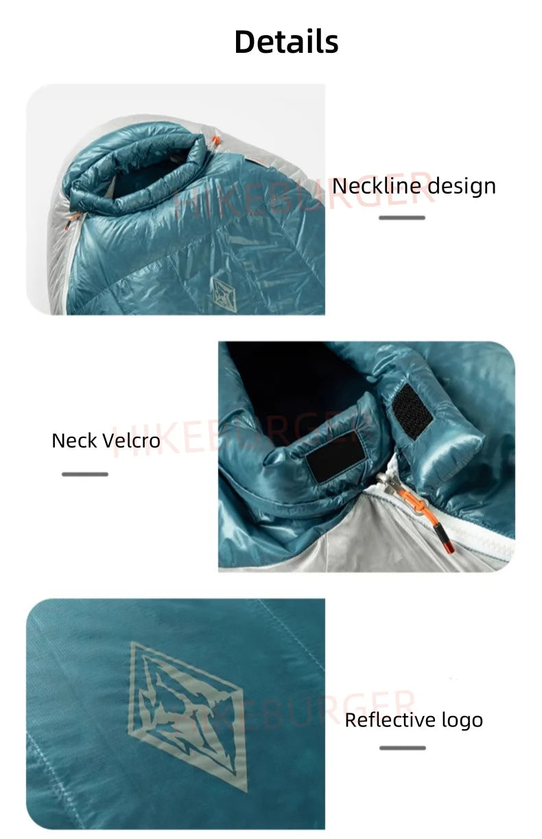 Black Ice Z-series 800FP Outdoor Camping Sleeping Bag Ultralight Coldproof Mummy Goose Down Tent Thickness Sleeping Bag