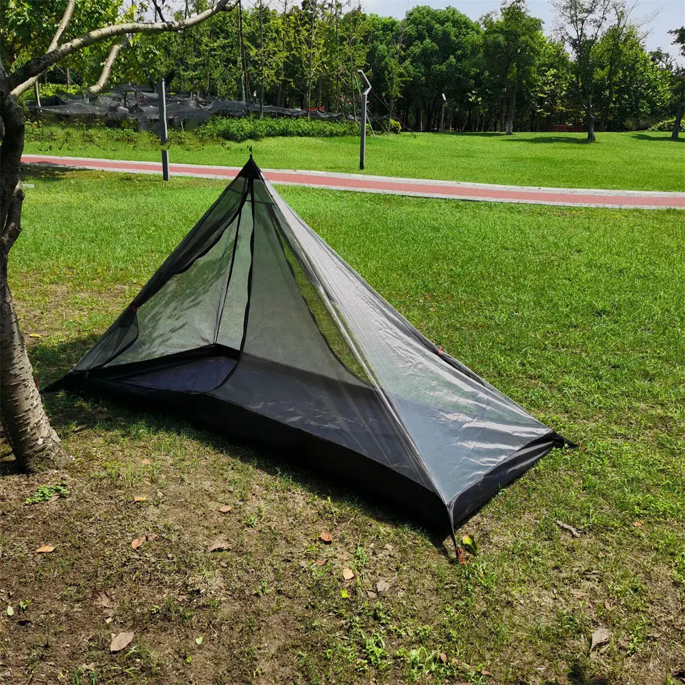 Outdoor 2 People Ultralight Mountain Gear with 2 Door Spire Tent Waterproof Camping tourist with Chimney Hole Hot Tent Camp