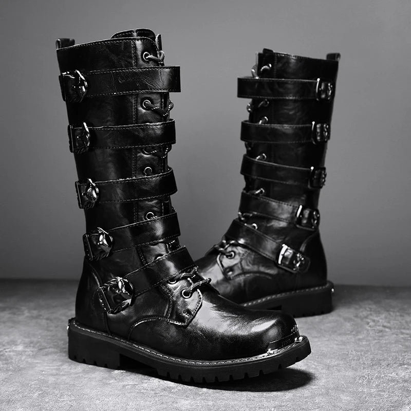 Motorcycle Boots New Men's Outdoor Fashion High Top Shoes For Men Women High Quality Comfort Anti-collision Protective Boot 2025