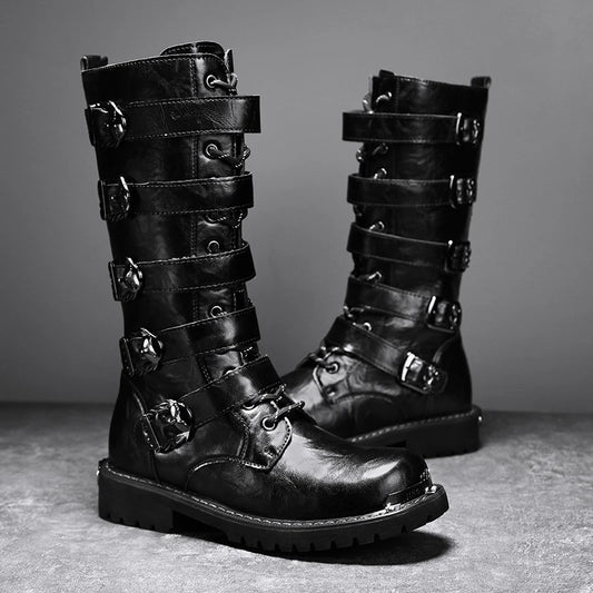 Motorcycle Boots New Men's Outdoor Fashion High Top Shoes For Men Women High Quality Comfort Anti-collision Protective Boot 2025