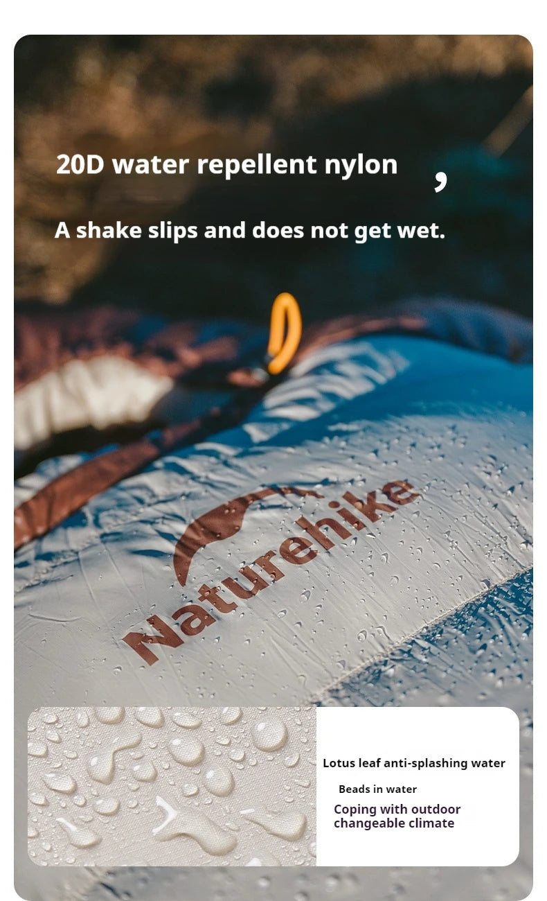 Naturehike Camping Duck Down Sleeping Bag 650FP Mummy Thickening Warm Outdoor Ultralight Portable Winter Down Sleeping Bag -18℃