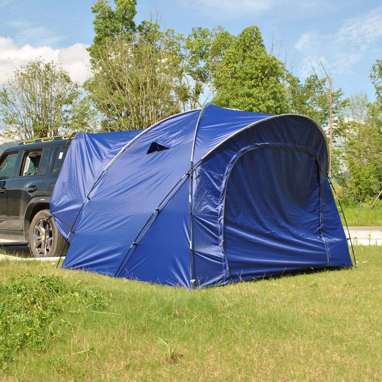6 Person SUV Car Tailgate Tent - Double-Layer PU3000mm Waterproof, UPF50+ UV Shield, EV-Compatible for Camping & Outdoor Multi-U