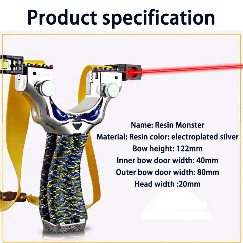 sales promotion Laser Shooting Slingshot High Precision Sling Hunting Acessories Outdoor Powerful and Precise Shooting Catapult