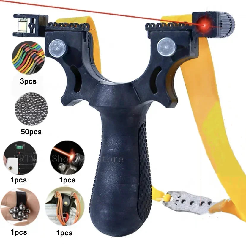 Professional Shooting Resin Slingshot Rubber Band High Power Hunting Catapult Outdoor Game Game Tool High Quality