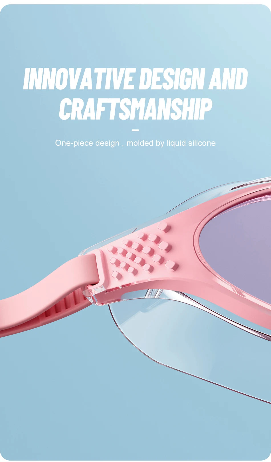 Big Frame Professional Swimming Waterproof Food Grade Silicone Glasses Swim Eyewear Anti-Fog UV Adult Men Women Diving Goggles