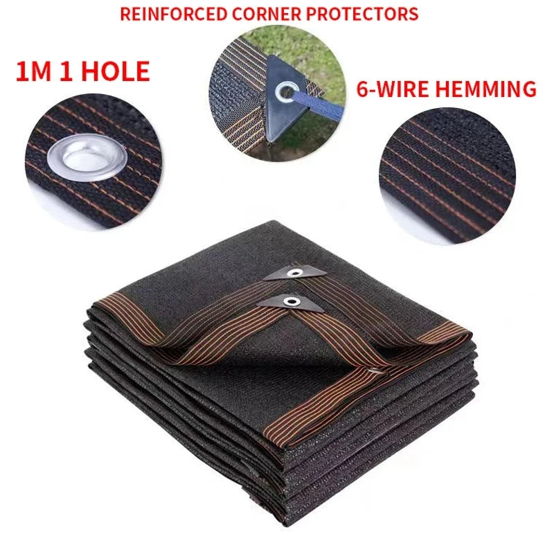 Outdoor Garden Shading Net, Terrace Awnings, Camping Shade Cover Mesh, UV Protection, HDPE Sunscreen Fabric, Shade