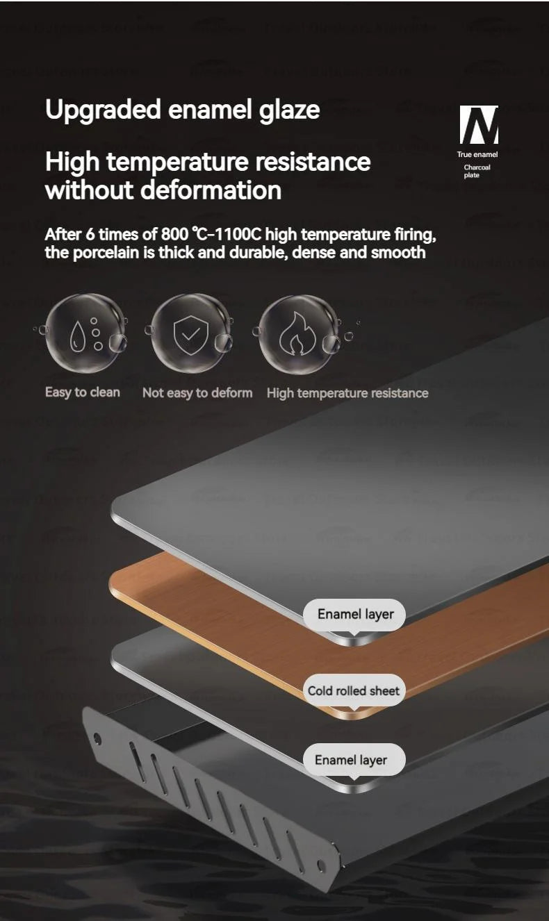 Naturehike Upgrade Barbecue Grill Lightweight Folding Portable Charcoal Burner Camping Outdoor Picnic Tabletop Cooking Stove Box