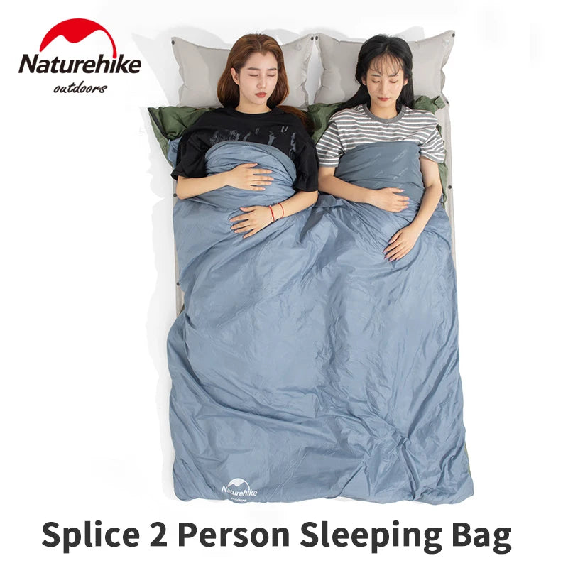 Naturehike LW180 Sleeping Bag Ultralight Summer Cotton Quilt Outdoor Camping Hiking for Single Splicing Envelope Sleeping Bag