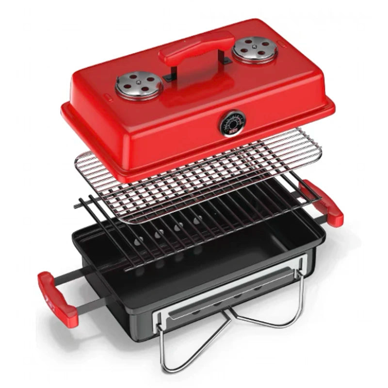 Charcoal Grill Charcoal barbecue oven outdoor household folding portable barbecue grill BBQ