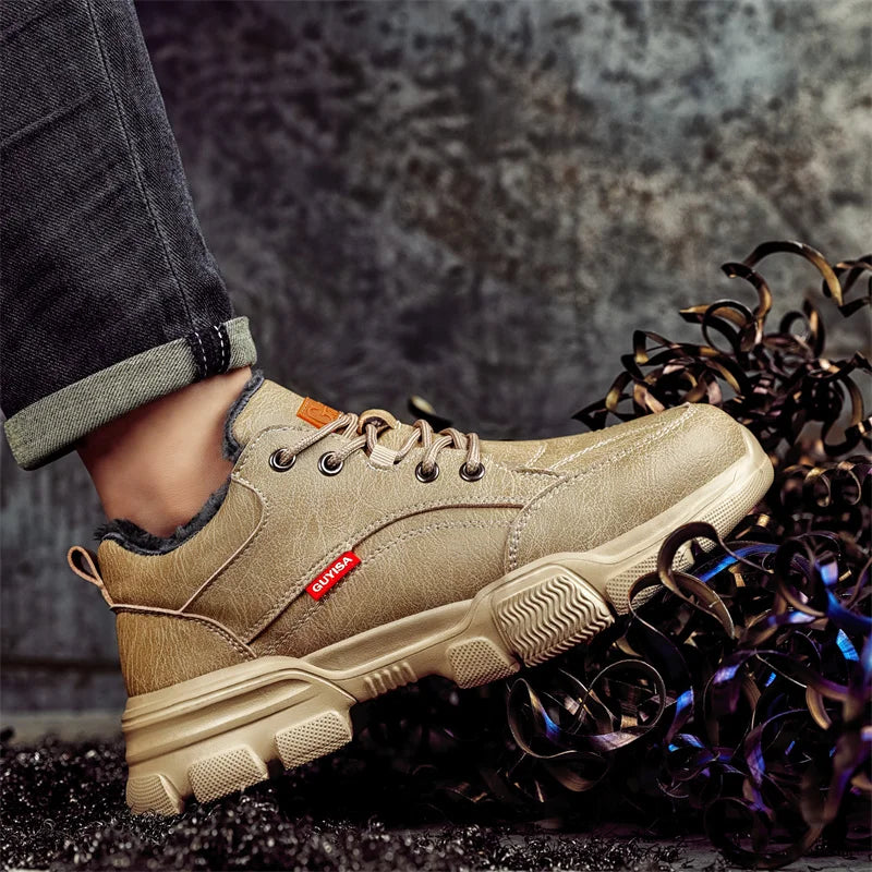 Waterproof Wrok Safety Shoes For Men Summer Breathable Indestructible Boots Non-slip Industrial Construction Shoes Male Footwear