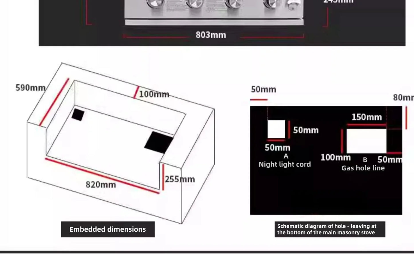 2025 Newest 304 Stainless Steel Built-in Courtyard Grill Gas Charcoal Dual Fuel Smoker BBQ Grill