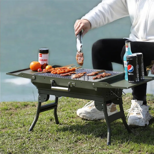 Steel Portable Folding Home Garden Barbecue Grill Folding BBQ Stove