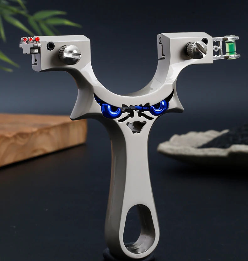 Silver Aluminum Alloy Slingshot Professional Slingshot Competition Dedicated Full Metal High-quality Sling Light and Strong