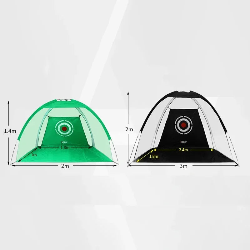 PGM Brand Golf Hitting Cage Indoor 2M 3M Golf Practice Net Tent Garden Grassland Golf Training Equipment Mesh Mat Outdoor Swing