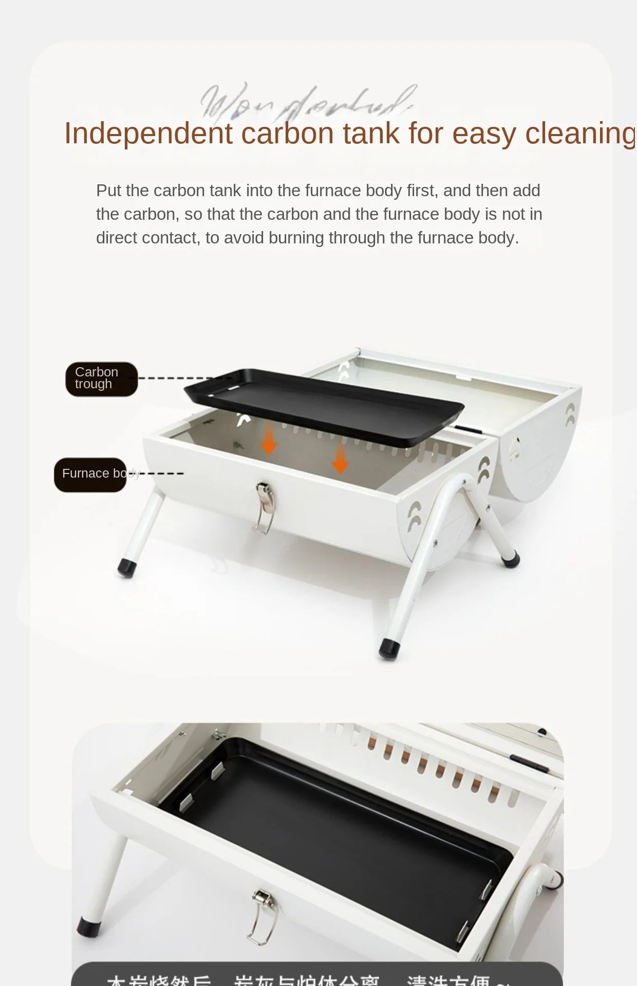 Barbecue Grill Outdoor Portable Picnic Camping Folding Smokeless Grill Household Portable Charcoal Heating Barbecue Grill 2025