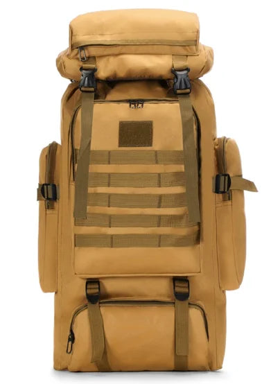 80L  Military Camouflage Tactical Backpack Large Capacity Hiking Camping Travel Outdoor Molle System Assault Pack for Men