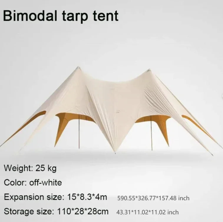 Hump Tent Octopus Shape Waterproof Sunscreen,Cloud Top Canopy Large Space Multiple Sizes Thick Oxford,for Camping Wedding Party