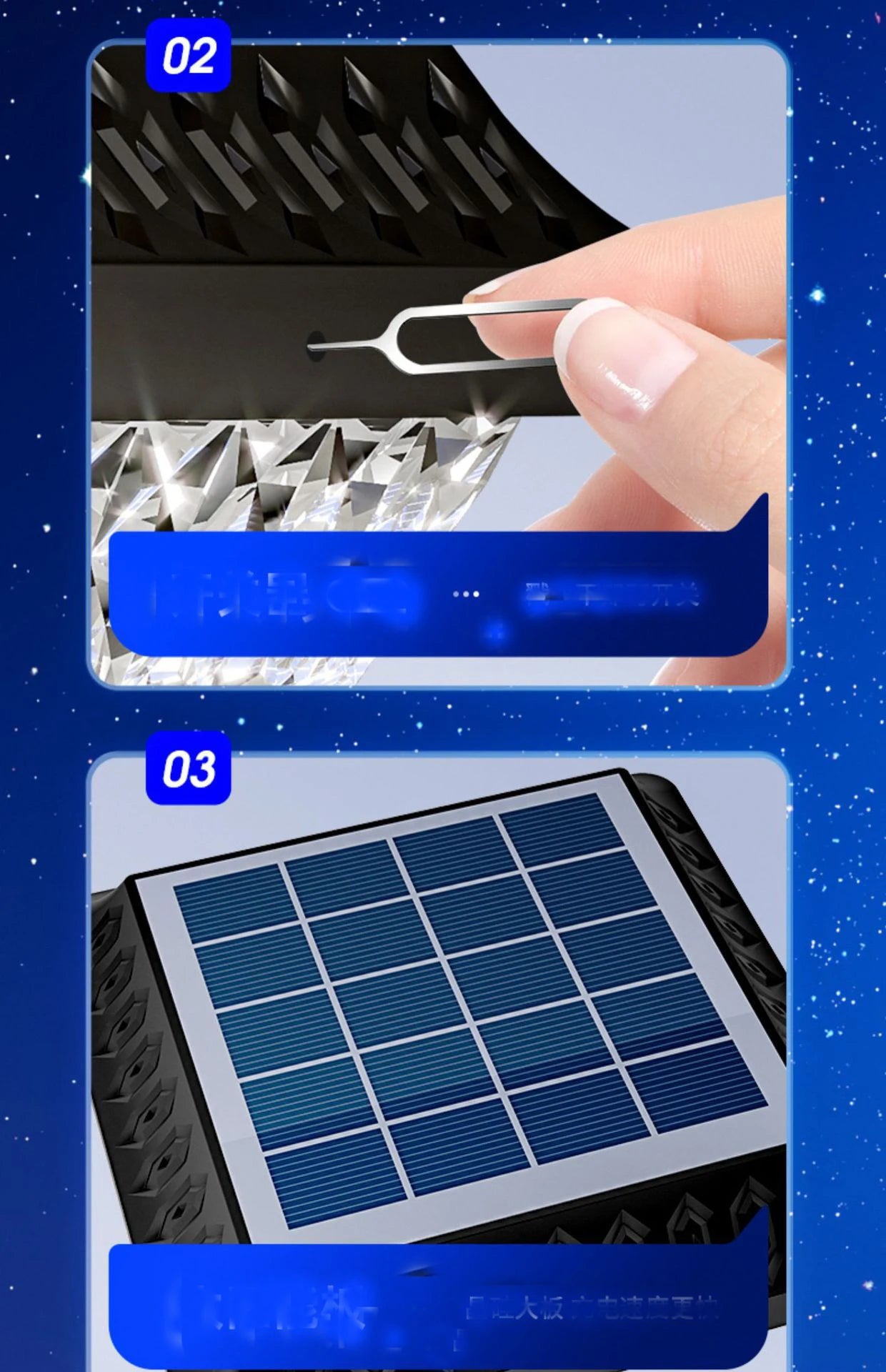 Solar Light Outdoor Fixtures Courtyard Garden Lawn Street Lights Waterproof Lamp External Landscape Patio Festival Lighting