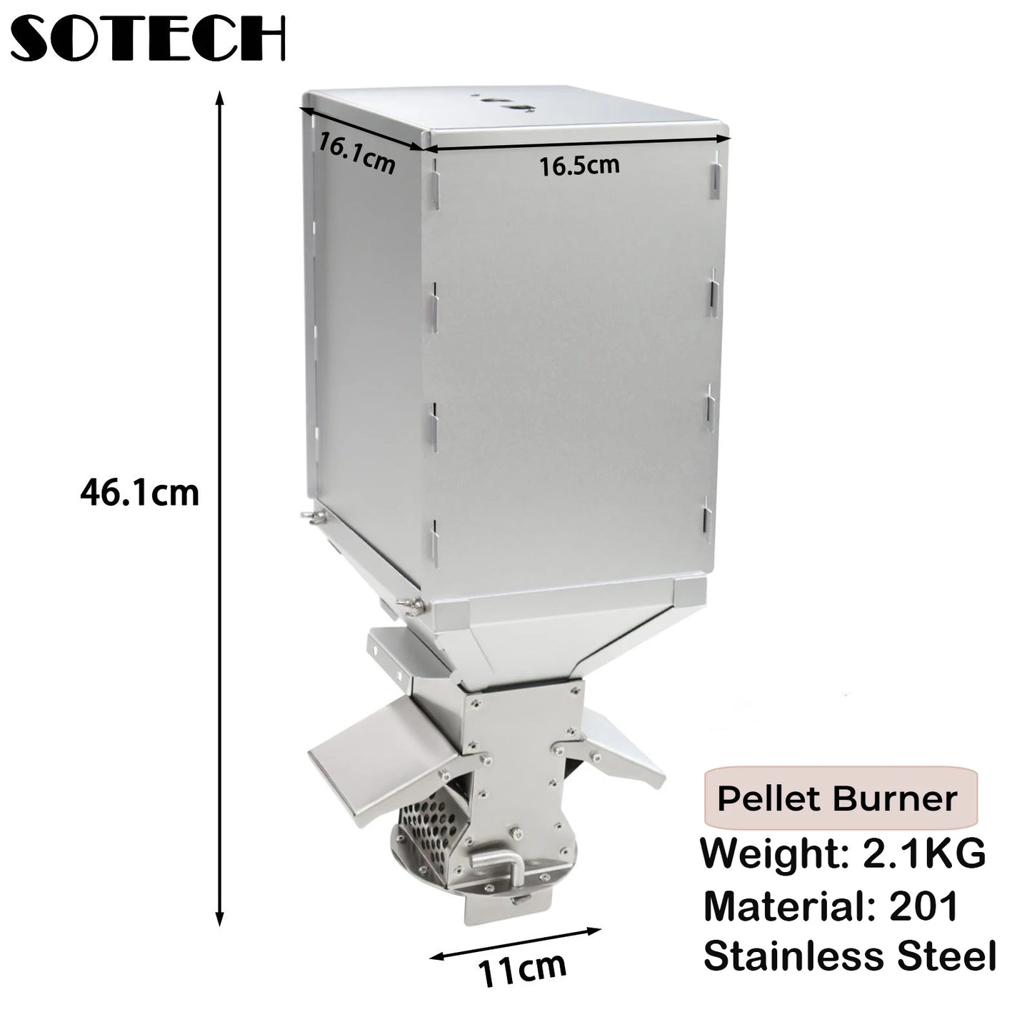 Multi-purpose Firewood Stove Stainless Steel Pellet Burner Camping Partical Heater Portable Foldable Wood Stove Outdoor Picnic