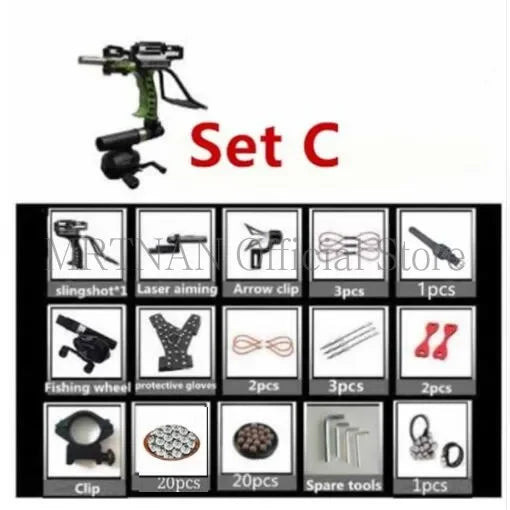 Green/Red Laser Slingshot Black Red Hunting Bow Slingshot Fishing Outdoor Powerful Slingshot Catapult Slingshot Shooting Caza