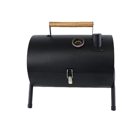 Carbon Steel Outdoor BBQ Grill  Dual-Sided Griddle with Independent Charcoal Tray Foldable Camping Gear  Handheld BBQ Grill