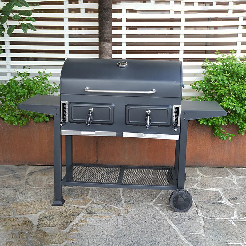 Extra Large Charcoal BBQ Grill With Easy Clean Full Size Ash Tray And Adjustable Charcoal Plate BBQ Grill