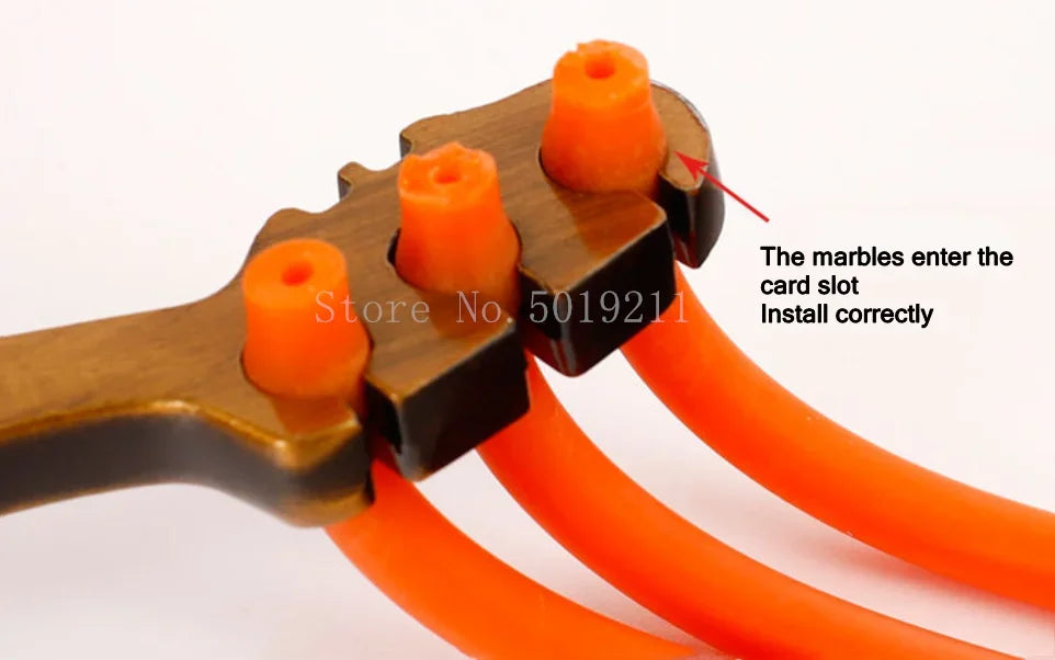 Powerful Alloy Slingshot Set Steel Balls Catapult Slingshot Bow Bag with 2 Rubber Bands Outdoor Hunting