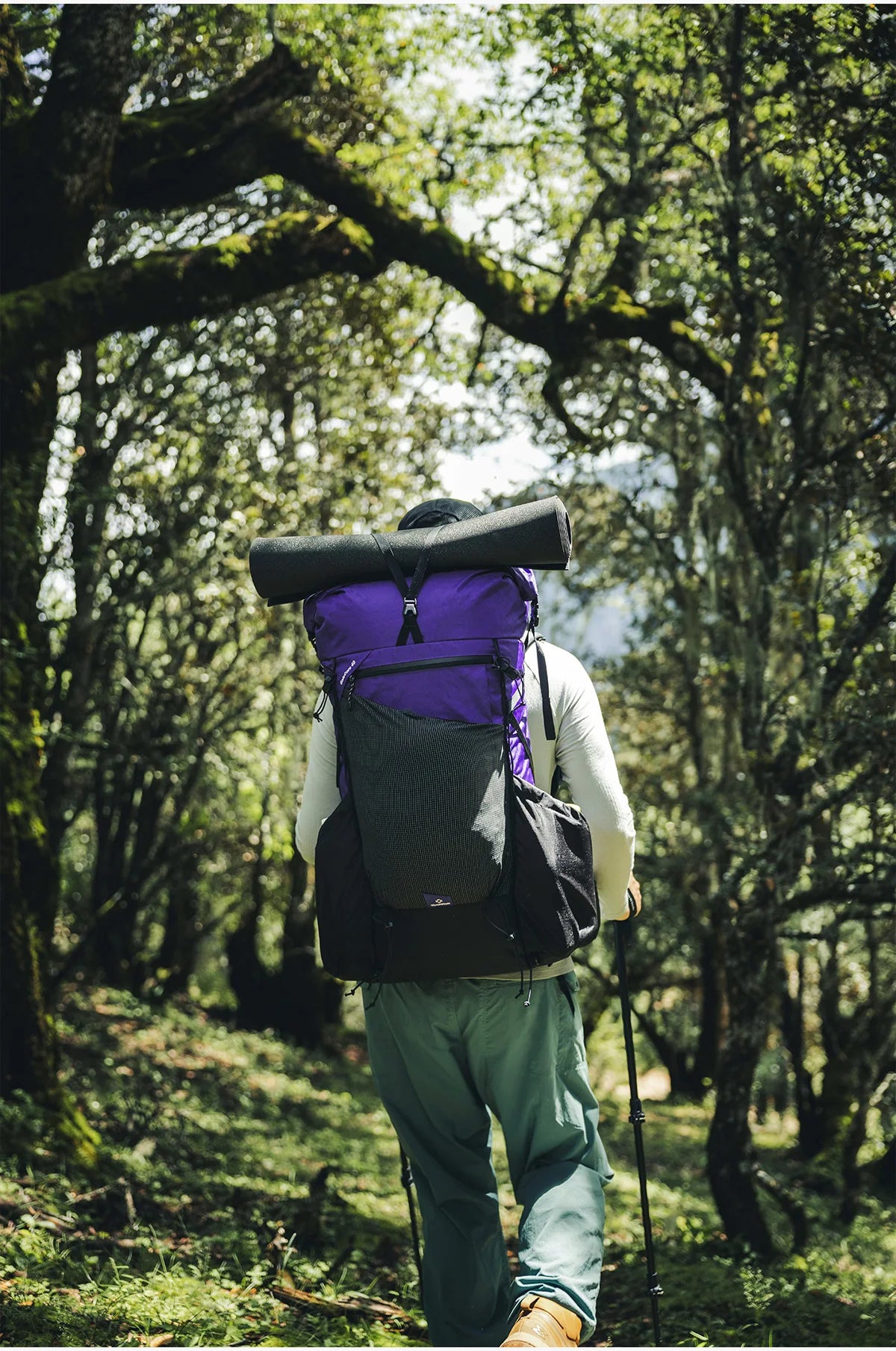 ThousWinds GaleCore 40+10L Lightweight Hiking Backpack Dyneema Trekking Pack Waterproof Bagpack