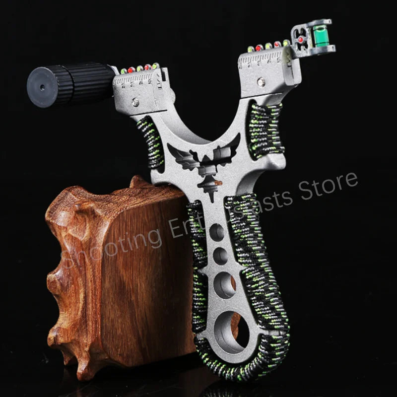 High Precision Flat Tape Catapult Outdoor Shooting Professional Slingshot High-quality Alloy Hunting Sports Game
