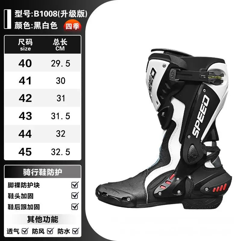 Motocross Summer Boots All Terrain Breathable Water-repellent Off-Road Boots Anti-collision Riding Boots HighTop Racing Shoes