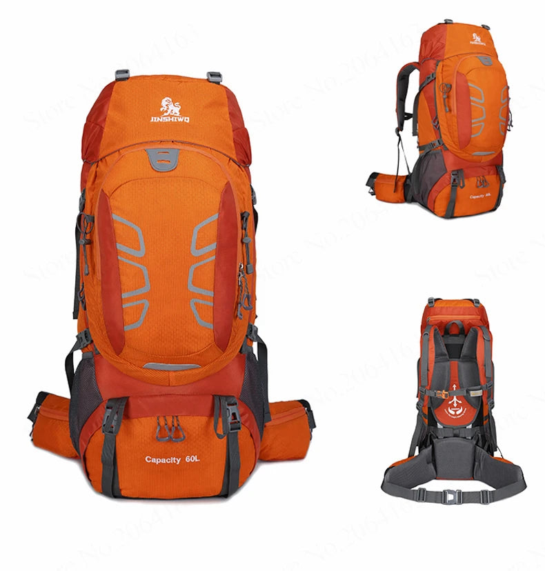60L Waterproof Climbing Hiking Outdoor Backpack Women&Men Bag Camping Mountaineering Backpack Sport Bike Travel Bags