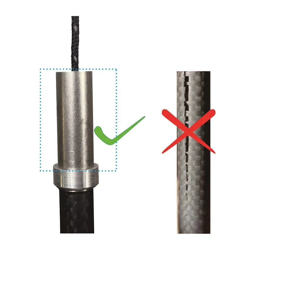 Unltralight Carbon Fiber Titanium Trekking Pole, Pull String Rope, Locking Pole, Walking Hiking Stick, Trail Running Pole, 120g