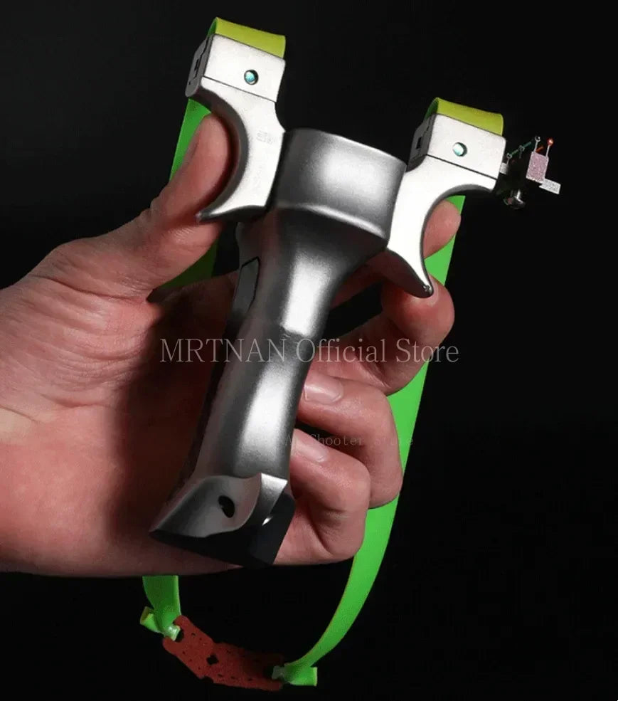 High Precision Metal Alloy Slingsshot Rubber Band Powerful Slingshot Outdoor Hunting Shooting Competition Catapult