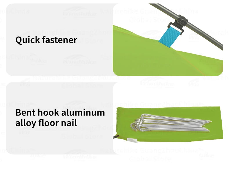 Naturehike Ultralight Camping Tent 2 Person Hiking Travel Backpacking Large Space 65D Waterproof Quick Set Cycling Shelter Tent